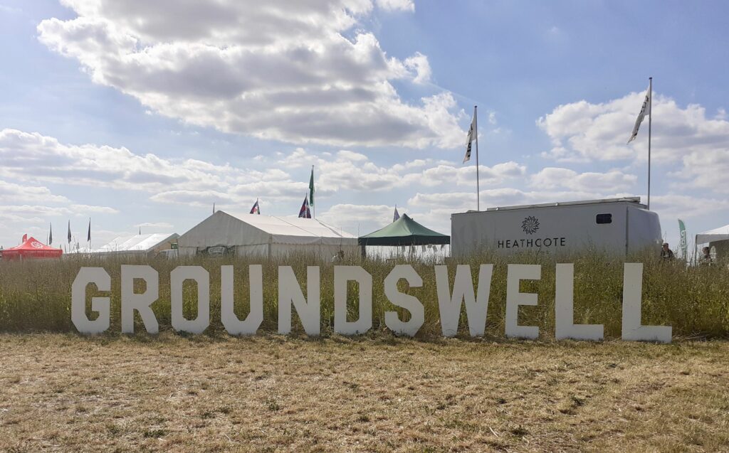 The Groundswell Festival sign.